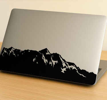 Pegatina para portátil pico de montaña - TenVinilo