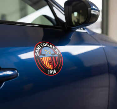 Pegatina coche escudo de sant cugat - TenVinilo