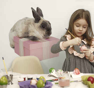 動物 シール 贈り物のウサギ - TENSTICKERS