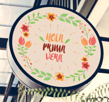 Vinilo para escaparate primavera - TenVinilo