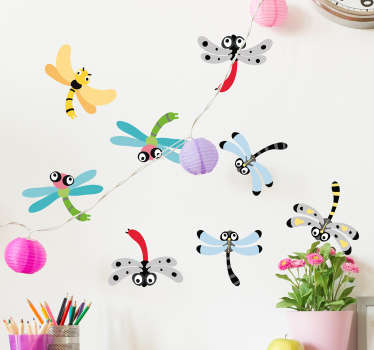 Autocolant de insecte libelule - TenStickers