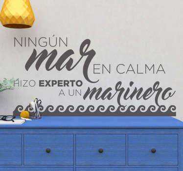 Vinilos de frases mar en calma - TenVinilo
