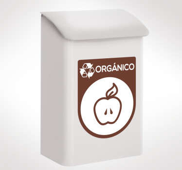 Organic recycling  emoji sticker - TenStickers