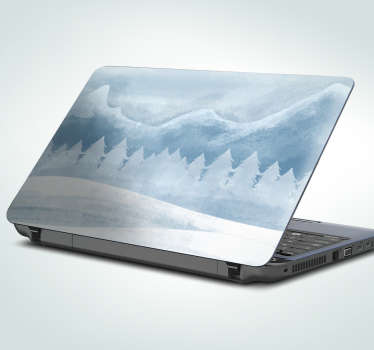 Winter Landscape Scene laptop skin - TenStickers