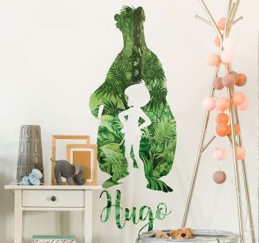 Vinilo personalizable libro de la selva - TenVinilo