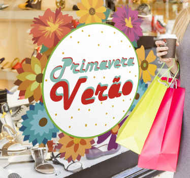 Vinil para montras Primavera Verão - TenStickers