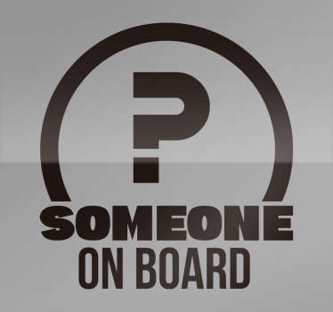 someone on board vinyl sticker - TenStickers