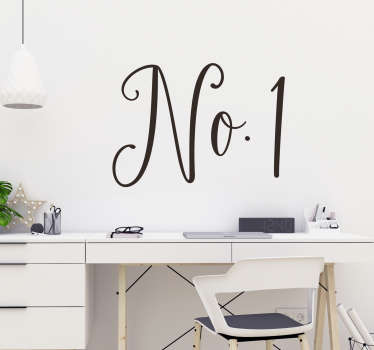 Naklejka na ścianę personalizowany numer - TenStickers