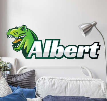 Vinilos infantiles personalizados dinosaurio - TenVinilo
