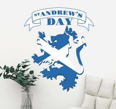 St. Andrew's Day Wall Sticker - TenStickers