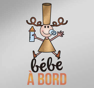 Autocollant Bebe A Bord Nos Stickers Vitraux Tenstickers