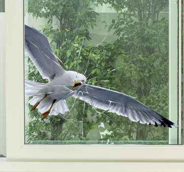 Fensteraufkleber fliegende Möve - TenStickers