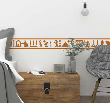 Ägyptische Hieroglyphen Bordüre - TenStickers