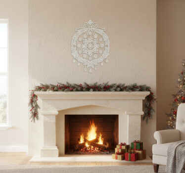 Weihnachtssticker fensteraufkleber weiß - TenStickers