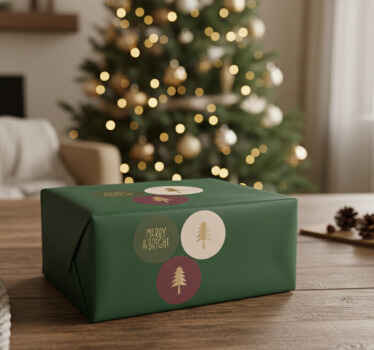 Christmas sticker classic holiday design - TenStickers