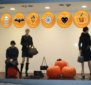 Sticker set figuren halloween - TenStickers