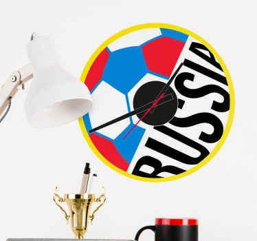 Vinil relógio do mundial personalizável - TenStickers