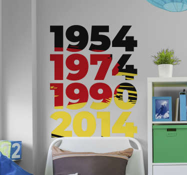 World Championships Germany football sticker - TenStickers