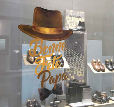 Happy fathers day  window decal - TenStickers