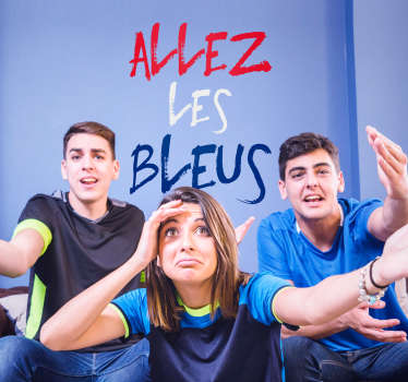 The blues football football wall sticker - TenStickers