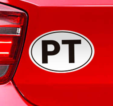 PT Oval Vehicle Car Sticker - TenStickers