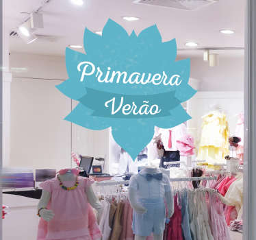 Vinil para vitrines Primavera Verão - TenStickers