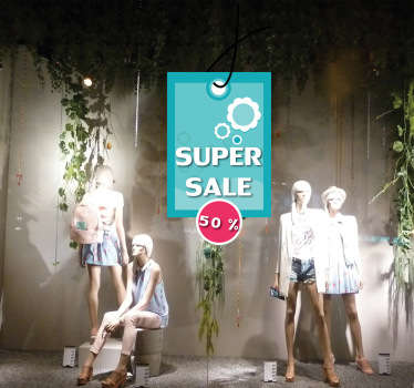 Sticker etiket winkel promotie - TenStickers