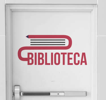 school library door sticker - TenStickers