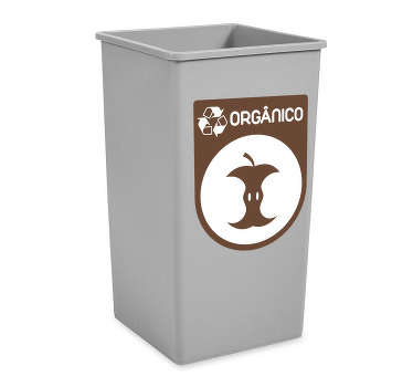 Autocolante reciclagem orgánico - TenStickers