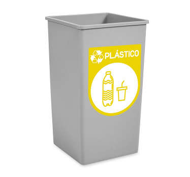 Autocolante para reciclagem plástico - TenStickers