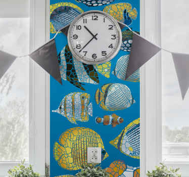 Sticker mural poissons tropicaux - TenStickers