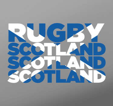 Scotland Rugby Wall Sticker - TenStickers