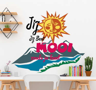 You are beautiful text wall sticker - TenStickers