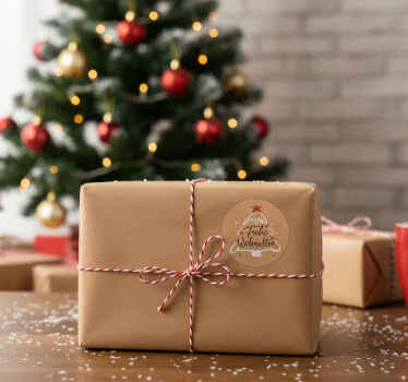 Weihnachtsaufkleber für geschenke und dekoration - TenStickers