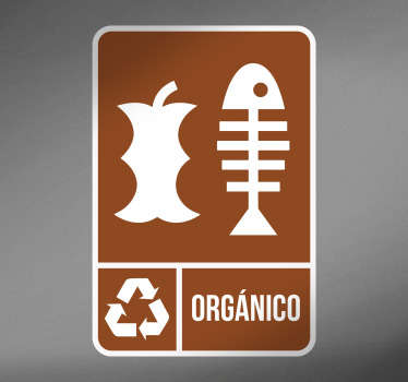 Adhesivos reciclaje orgánico - TenVinilo