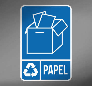 Autocolant de emoji reciclare hârtie - TenStickers