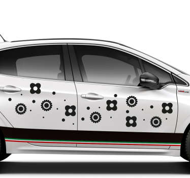 Blumen Autotattoo - TenStickers
