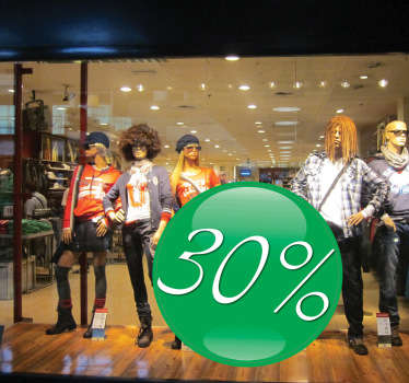 Grüner Kreis Aufkleber - TenStickers