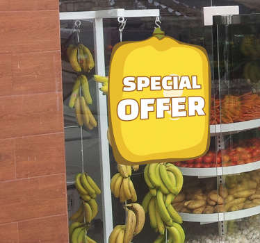 Grocery Promotion Customisable Vinyl Sticker - TenStickers