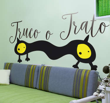 Pegatina Halloween truco o trato - TenVinilo