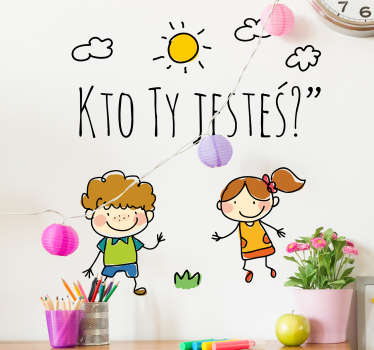 你是谁pl插图贴花 - TenStickers