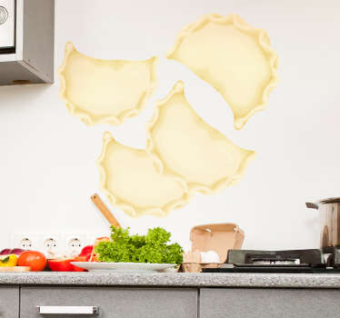 Naklejka na ścianę pierogi - TenStickers