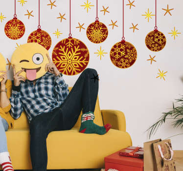 Christmas Decorations Wall Sticker - TenStickers