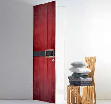 Sticker Maison Porte Papa Noël - TenStickers