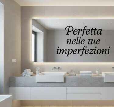 Adesivo murale rugby perfetto nelle tue imperfezioni - TenStickers