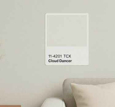 Adesivo murale scheda colore grigia - TenStickers