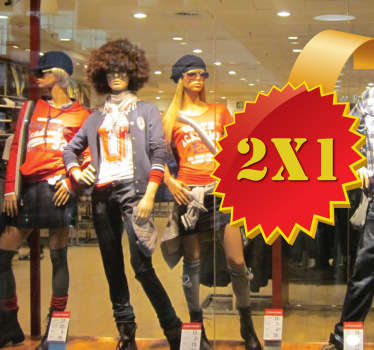 Sticker offre spéciale éclair ruban - TenStickers