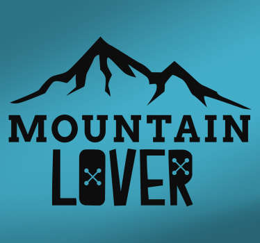 Vinilo pared coche montaña - TenVinilo