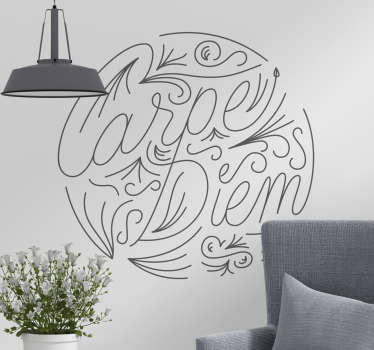 Wandtattoo Schlafzimmer Carpe Diem Verzierung - TenStickers