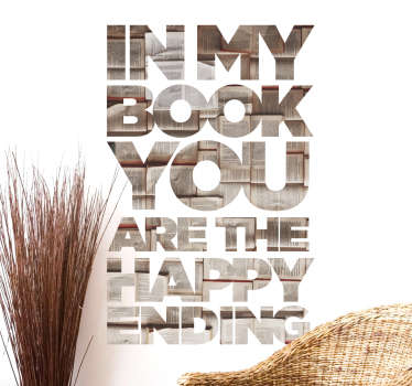 Autocolantes de literatura historia feliz - TenStickers